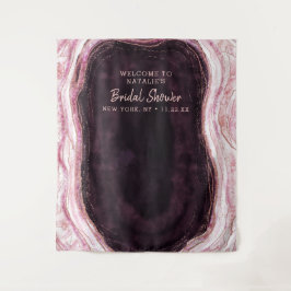 Burgund & Rose Gold Dusche Foto Prop Hintergrund Wandteppich