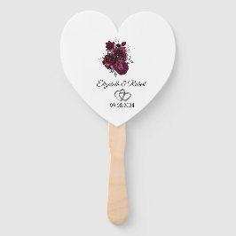 Burgund-Rose Hochzeit Fächer