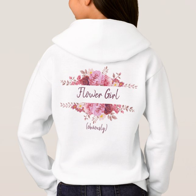 Burgund-Rose Hoodie (Rückseite)