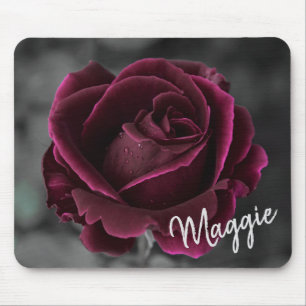 Burgund-Rose Mousepad