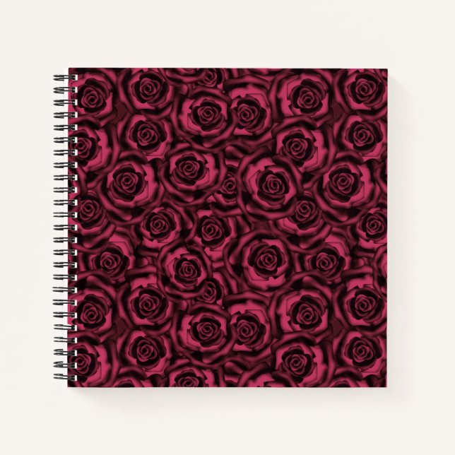 Burgund-Rose Notizbuch (Vorderseite)