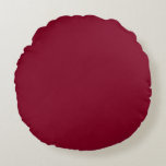 Burgund Rundes Kissen<br><div class="desc">Burgund ist eine tiefe,  reiche Farbe,  die dunkles Rot mit Untertönen von Lila und manchmal Braun verbindet. Sie wird oft als raffiniert,  luxuriös und warm beschrieben,  ähnlich der Farbe von Rotwein aus der Region Burgund in Frankreich.</div>