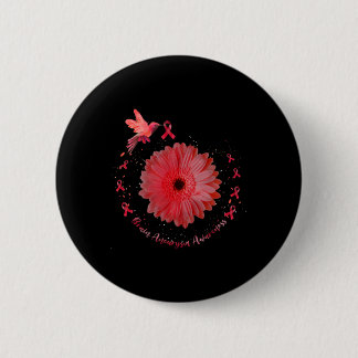 Burgund Sonnenblume Hirnaneurysma Bewusstsein 1 Button
