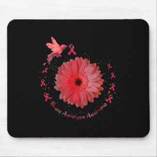 Burgund Sonnenblume Hirnaneurysma Bewusstsein 1 Mousepad