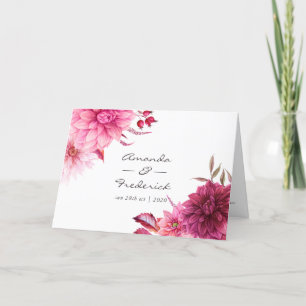 Burgund und Blush Hochzeit im Herbst Herbst Programm