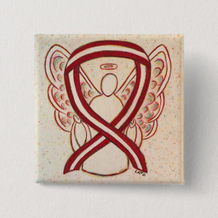 Burgund und Elfenbeinküste - Angel-Button Button