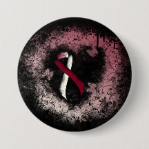 Burgund und Elfenbeinküste Grunge Herz