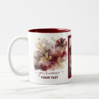 Burgund und Gold Glitzer Blumenstrauß Agate Foto
