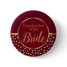 Burgund und Gold Großmutter der Brauthochzeit