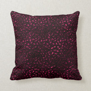 Burgund und Gold Leopard Serie Design 3 Kissen