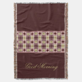 Burgund und Rosa Decke