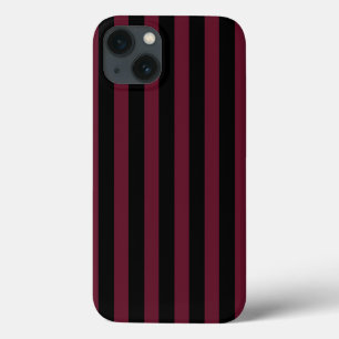 Burgund und schwarze Streifen Case-Mate iPhone-Hül iPhone Hülle
