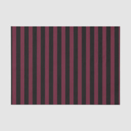 Burgund und schwarze Streifen Seidenpapier