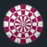 Burgund und weiß dartscheibe<br><div class="desc">Burgund und White Dart Board</div>