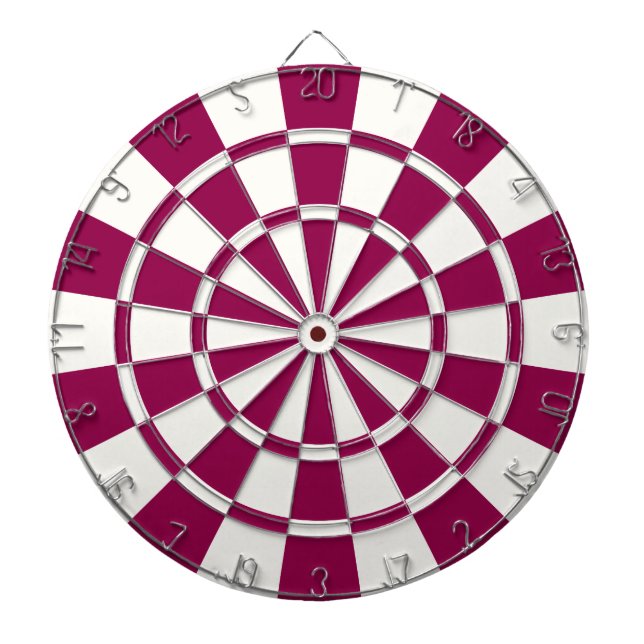 Burgund und weiß dartscheibe (vorne)