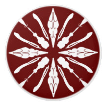 Burgund und Weiß