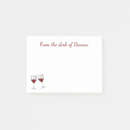 Burgund Wein Champagne Glass Weinkeller Post-it Klebezettel