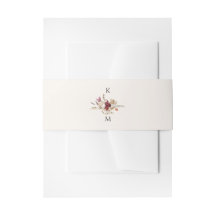Burgund Wildblume Elegante Hochzeit im Herbst
