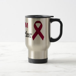 Burgunder-Bewusstseins-Band-Tasse für AVM Reisebecher