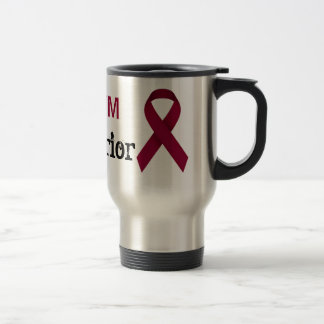Burgunder-Bewusstseins-Band-Tasse für AVM Reisebecher