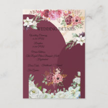 Burgunder Einlegeblatt