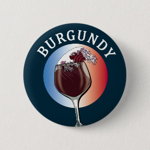 Burgunder Französischer Wein Button