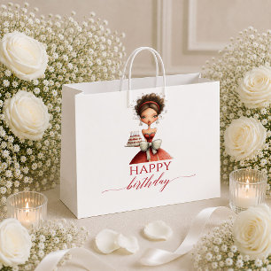Burgunder Humor Frau Tiefrote Schrift Geschenktüte