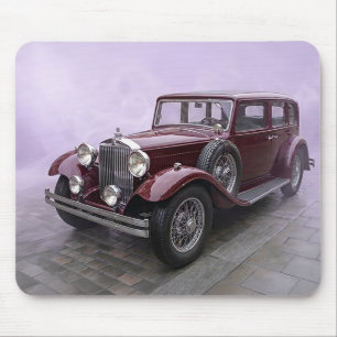 Burgunder Luxuslimousine 1930er Jahre Mousepad