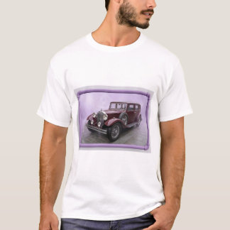 Burgunder Luxuslimousine 1930er T-Shirt