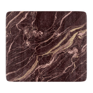 Burgunder Marmor Bold Verfeinerter moderner Stil Schneidebrett