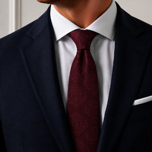 Burgunder-Maroon-Ton-in-Ton Krawatte