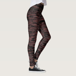 Burgunder Mosaik mit grobem Hintergrund Leggings