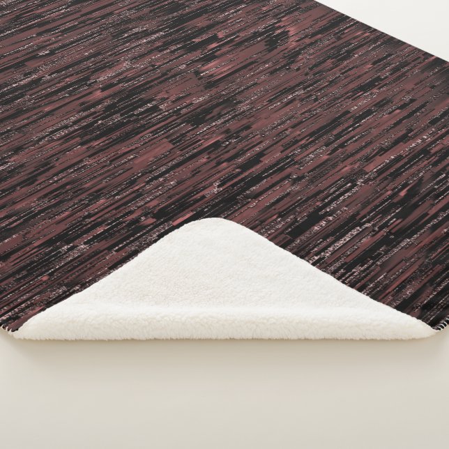 Burgunder Mosaik mit grobem Hintergrund Sherpadecke (3/4)