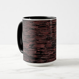 Burgunder Mosaik mit grobem Hintergrund Tasse
