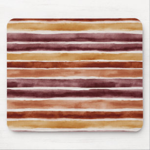 Burgunder Pfirsich Orange Rot Streifen Mousepad
