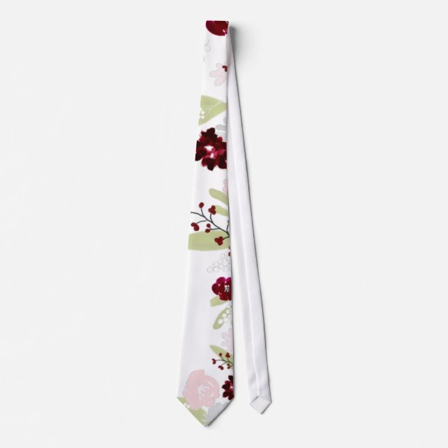 Burgunder-Rosen-elegante Krawatte (Vorderseite)