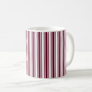 Burgunder, rote und weiße Süßigkeiten Kaffeetasse