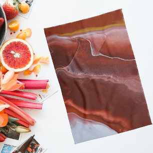 Burgunder Stein Marmor Rot Abstrakt Fluid Küche Geschirrtuch