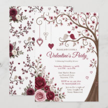 Burgunder Valentinsparty