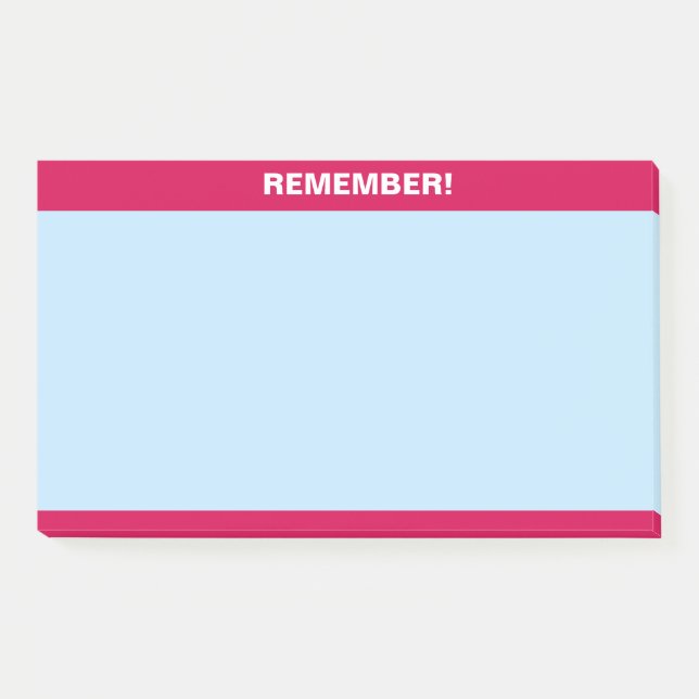 Burgunderkopf auf hellblauer Erinnerungsnotiz Post-it Klebezettel (Vorderseite)