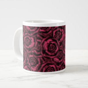 Burgunderrosen Jumbo-Tasse
