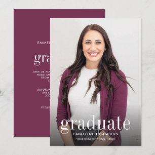 Burgunderrot   Partei für das lässige Foto Einladung