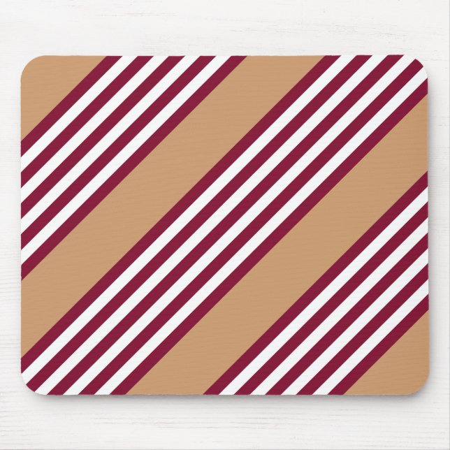 Burgundred five stripes pattern mousepad (Vorne)