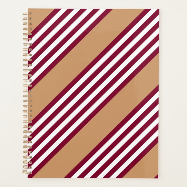 Burgundred five stripes pattern planer (Vorderseite)