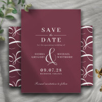 Burgundrot | Romantische Maroon - Vintage Typograf