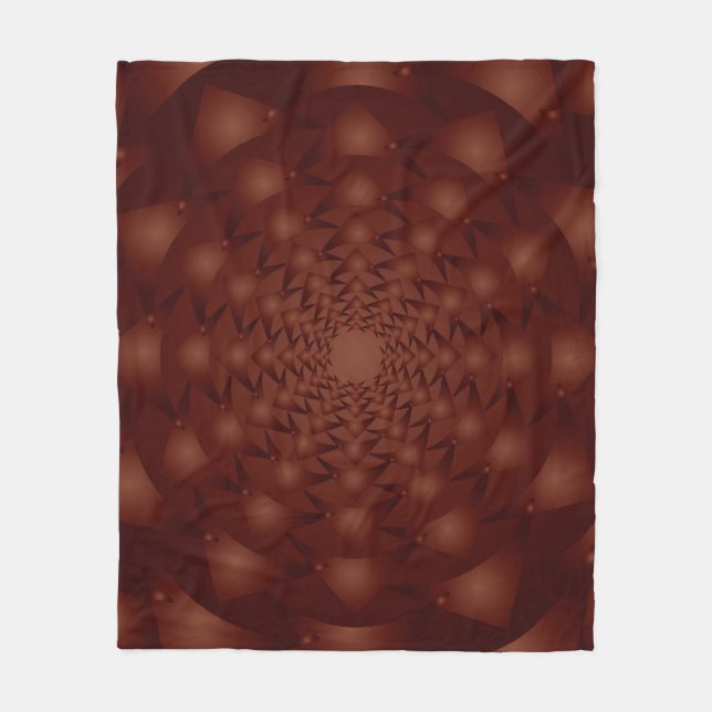 Burgundy abstract pattern. Traditional ornaments.  Fleecedecke (Vorderseite)
