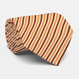 Burgundy Apricot Cream Diagonal Streifen Krawatte