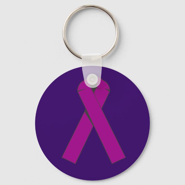 Burgundy Awareness Ribbon Products Schlüsselanhänger (Vorderseite)