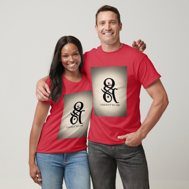 "Burgundy Bliss: Couple Maroon T - Shirt" T-Shirt (Unisex)