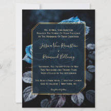 Burgundy Blue Rose Hochzeit